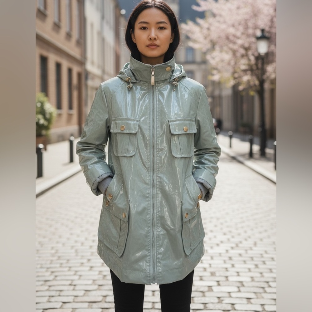On Parle De Vous Paris Hooded Women's Rain Jacket
